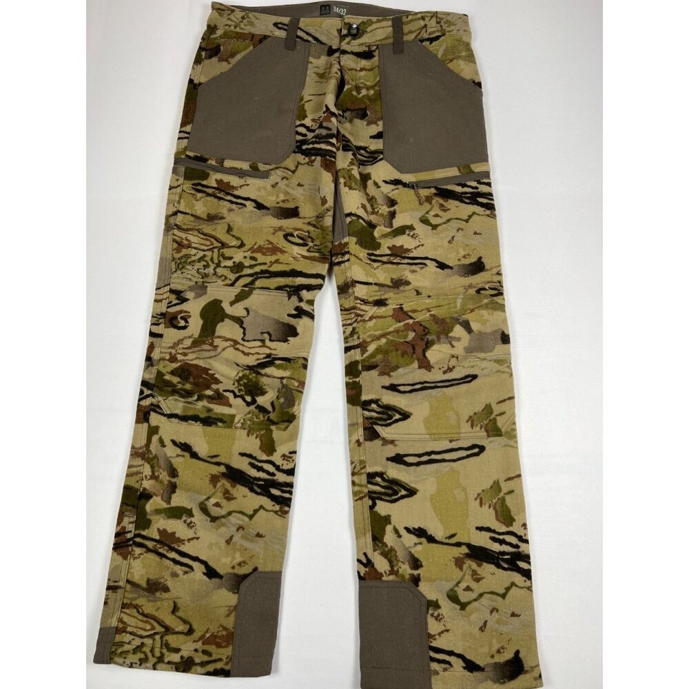 Under Armour Ridge Reaper Men's 34x32 Camo Field Pants Storm 2